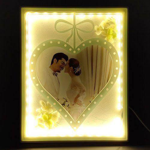 LED Photo Frame/Magic Mirror (3D Effect LED) Birthday Photo Frame